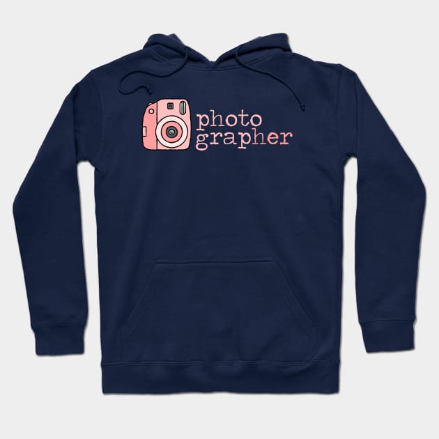She's A PhotograpHER Instant Film Retro Camera Hoodie by GreatLakesLocals